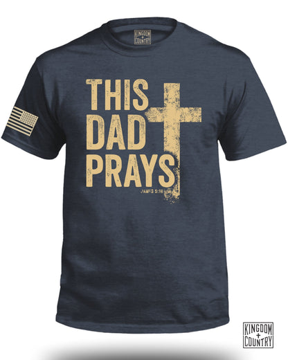 This Dad Prays Patriotic Cross Dad T-Shirt product type