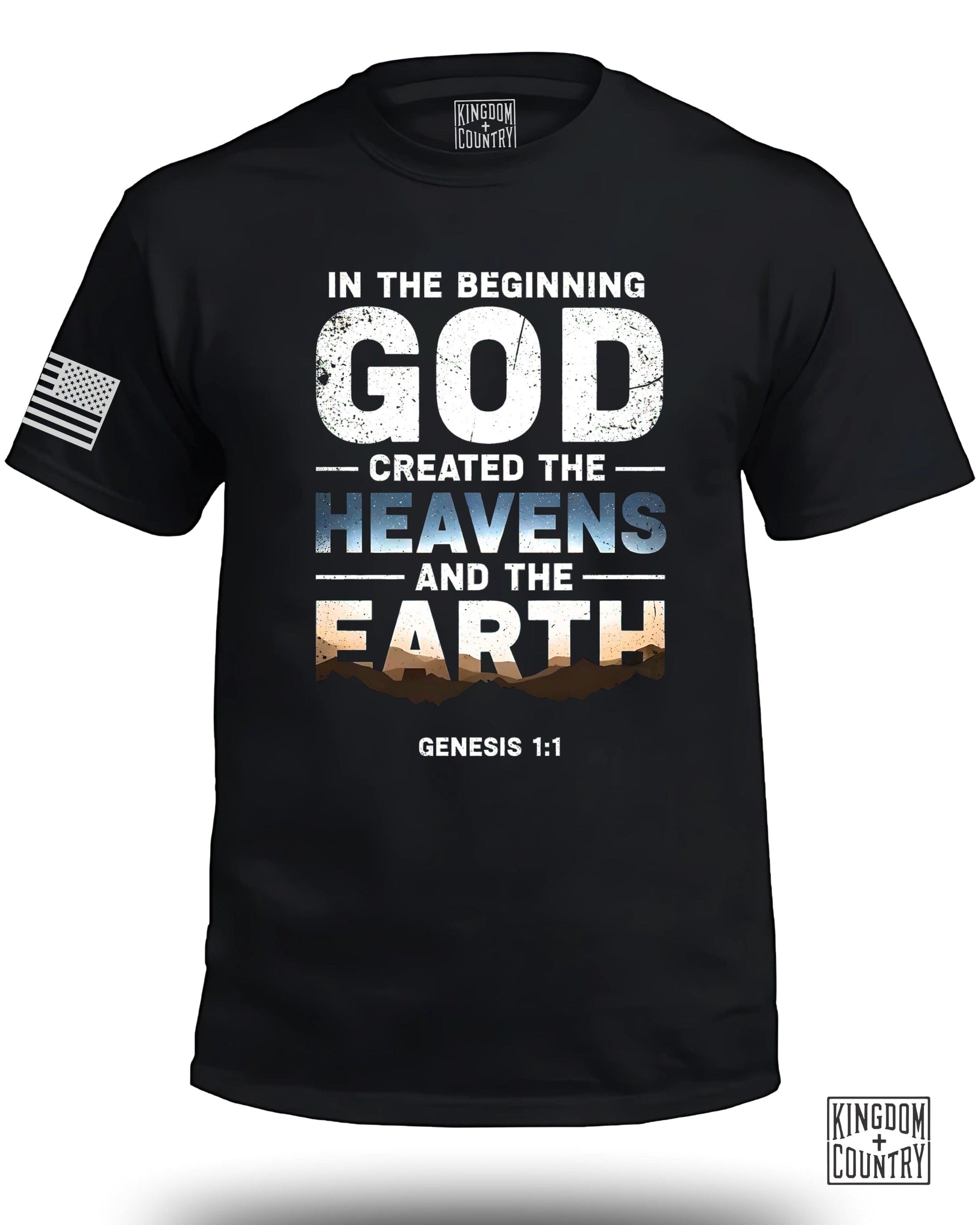In The Beginning God Created Heavens Earth T-shirt product