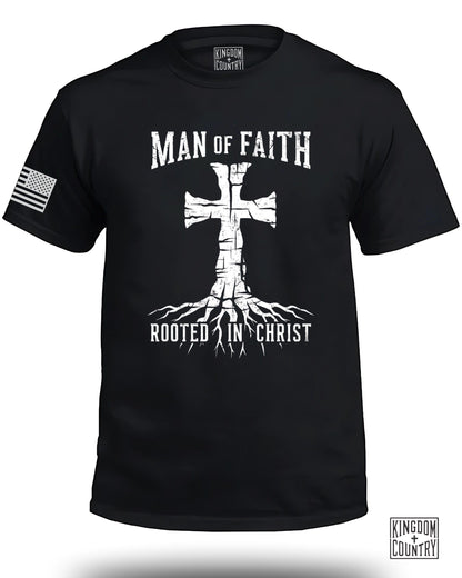 Man of Faith Rooted in Christ T-Shirt product