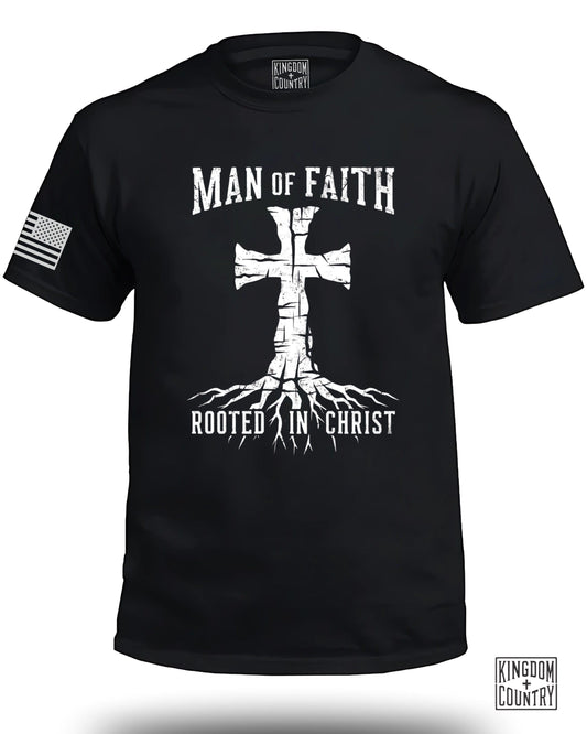 Man of Faith Rooted in Christ T-Shirt product