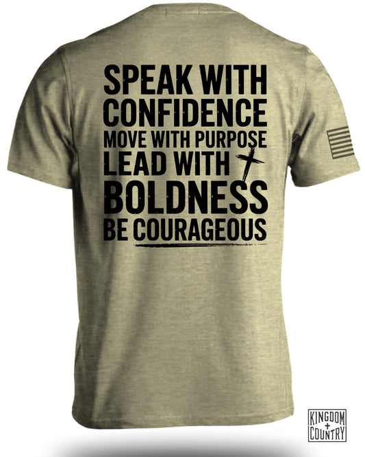 Speak With Confidence Move With Boldness T-Shirt Product