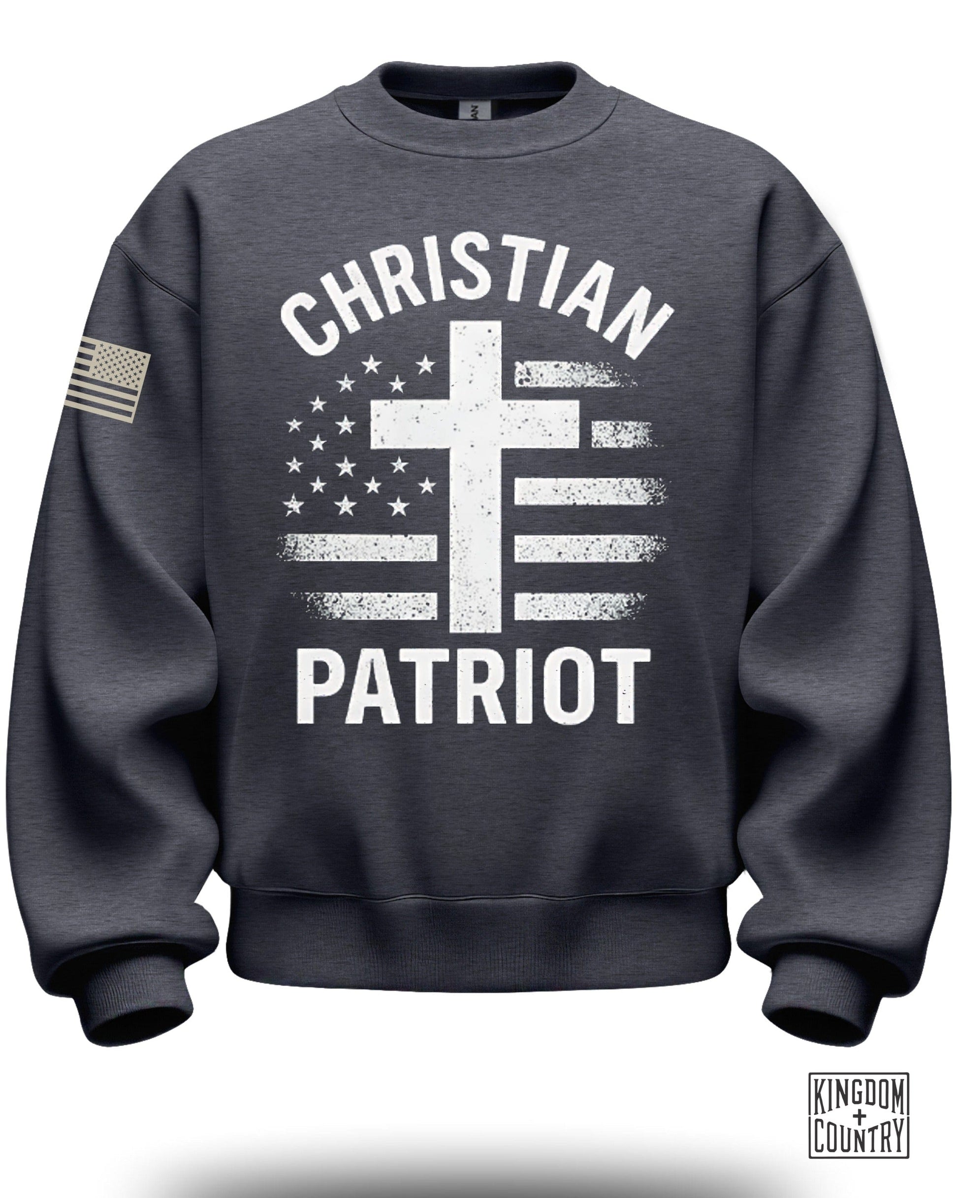 Christian Patriot Cross Flag Sweatshirt Product