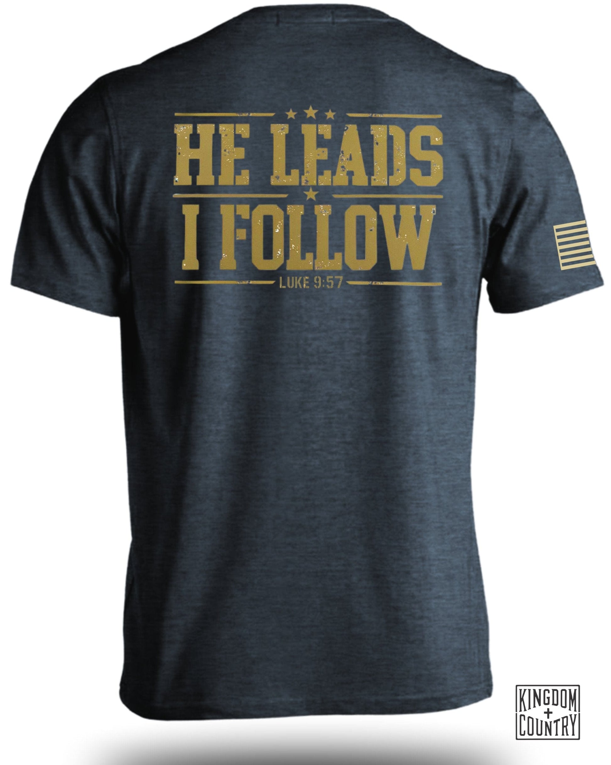 He Leads I Follow Luke 9:57 Graphic T-Shirt product type