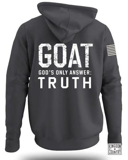 GOAT God's Only Answer Truth Patriotic Hoodie product type