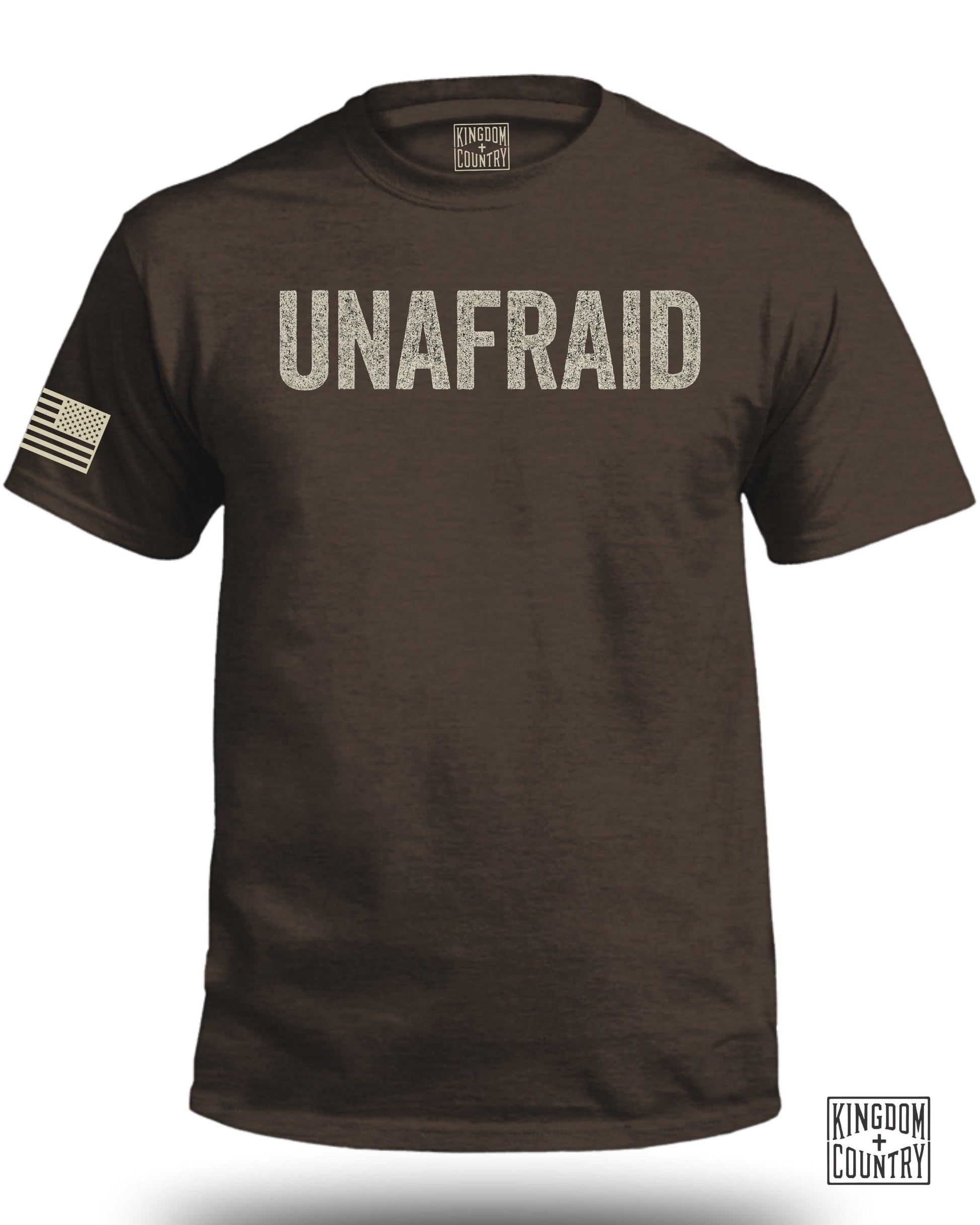 UNAFRAID Brown Shirt with Flag Kingdom + Country product