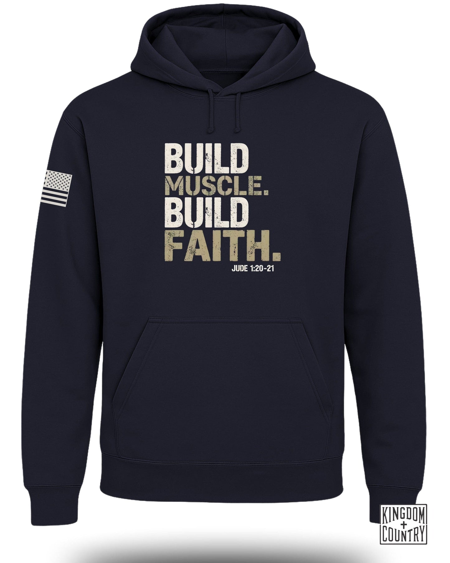 BUILD MUSCLE BUILD FAITH JUDE 1:20-21 Hoodie