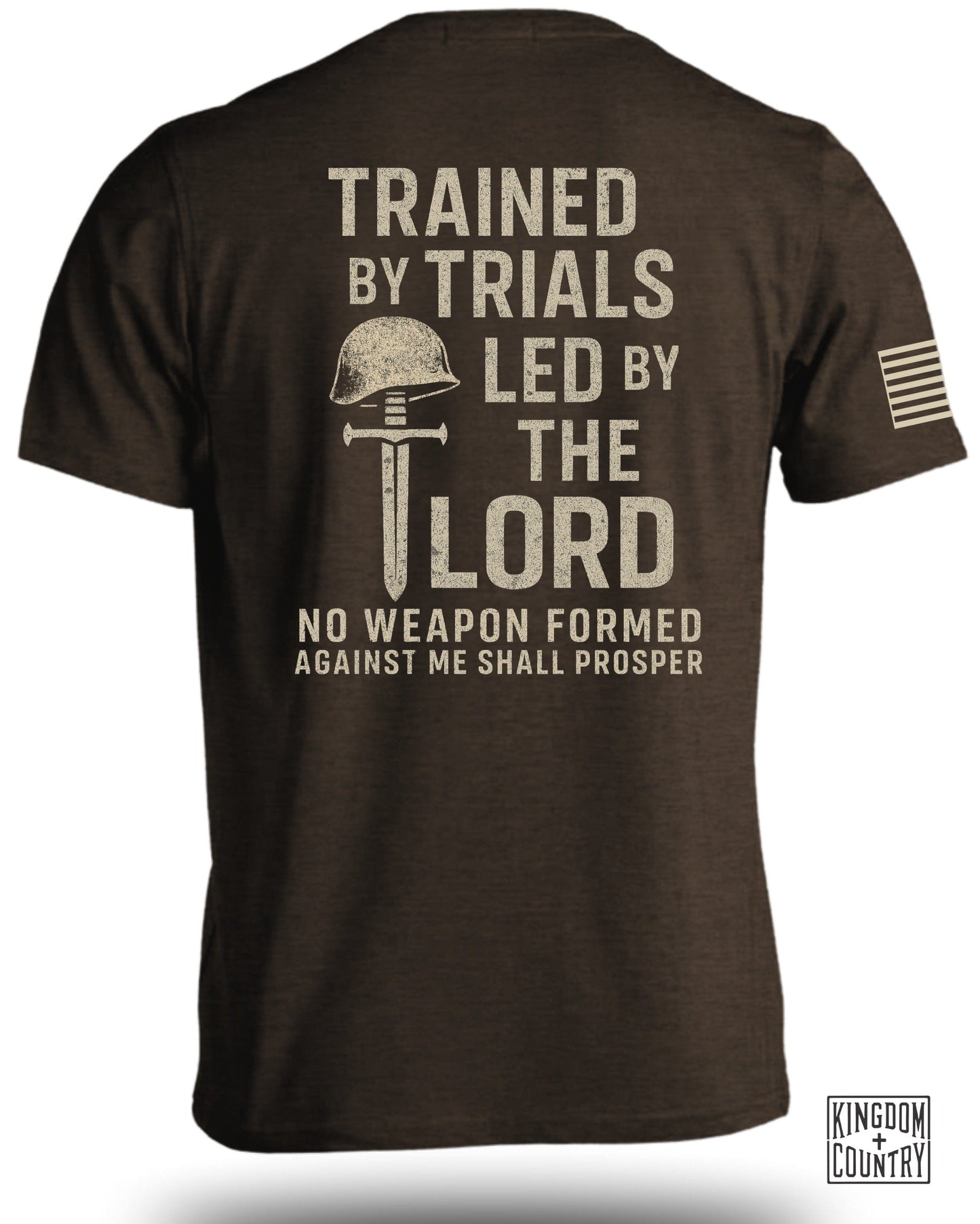 Trained by Trials Led by the Lord Statement T-shirt product type
