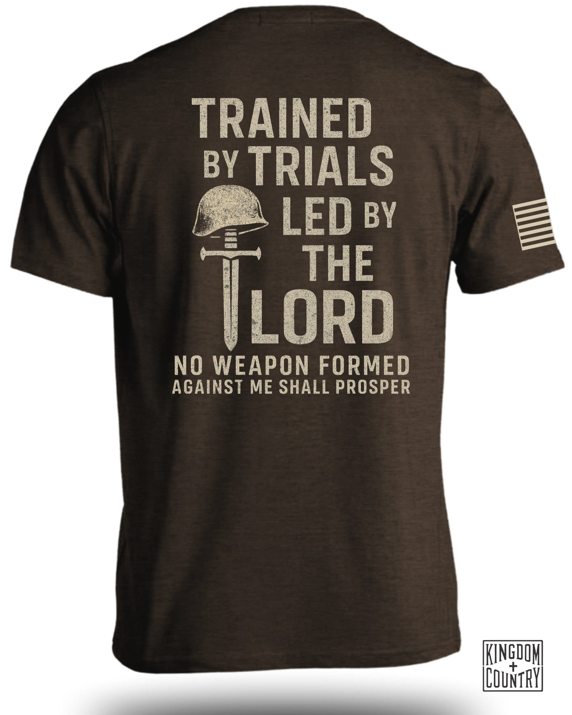 Trained by Trials Led by the Lord Statement T-shirt product type