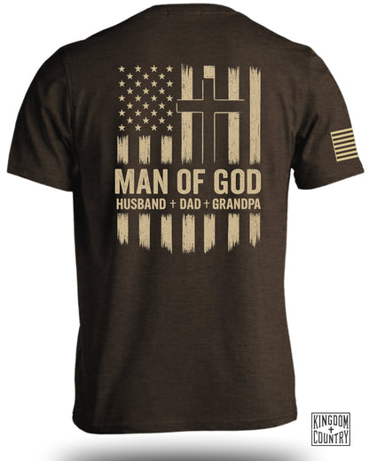 Patriotic Man of God Husband Dad Grandpa Shirt product type