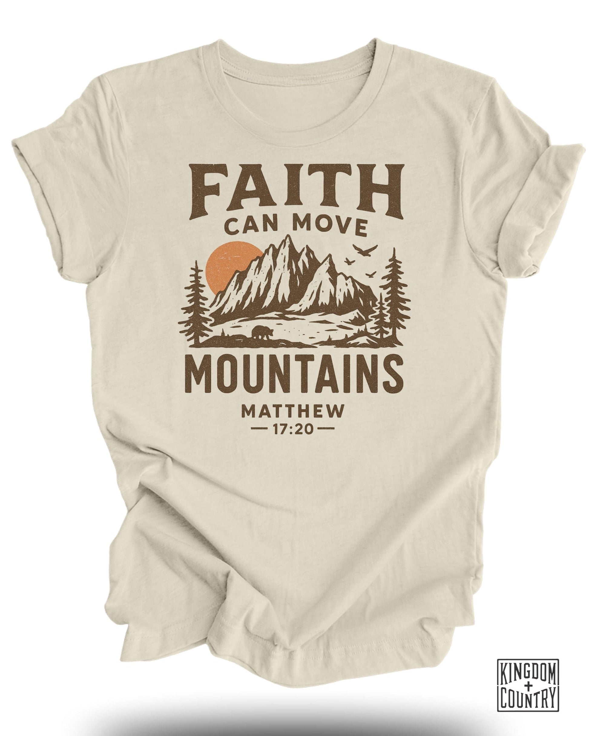 FAITH CAN MOVE MOUNTAINS MATTHEW 17:20 T-Shirt product
