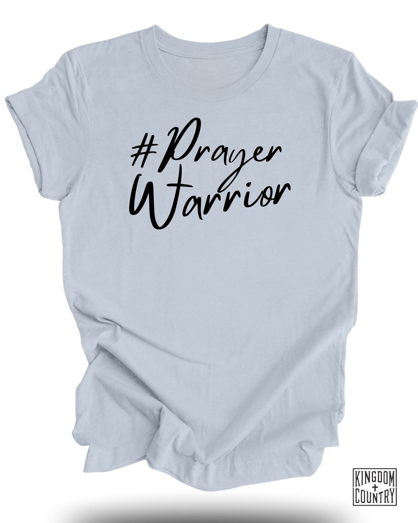 #Prayer Warrior Graphic T-shirt for Faithful Product Type
