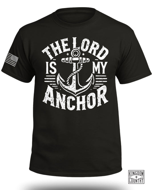 The Lord Is My Anchor Graphic Black T-shirt product type