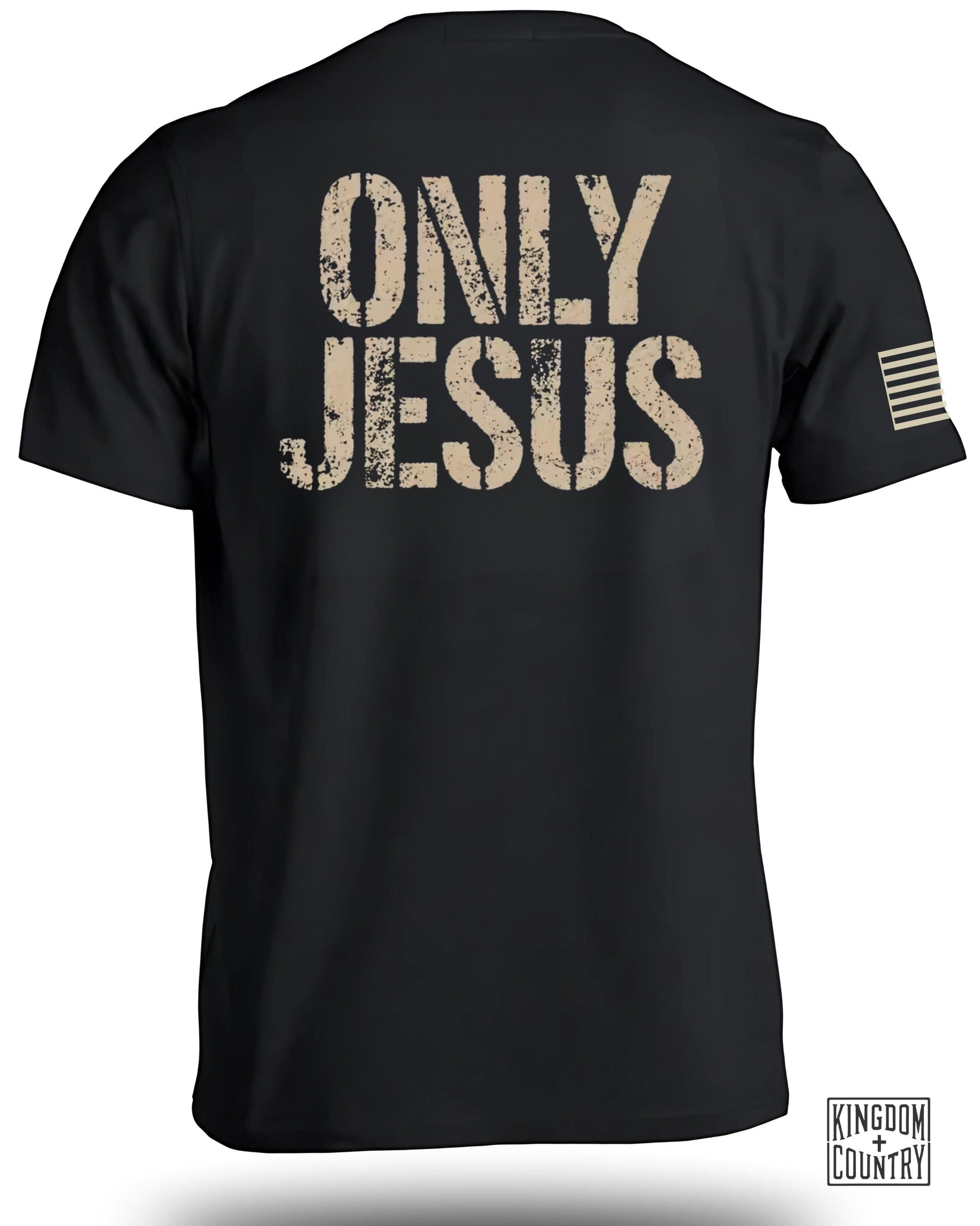 Only Jesus Graphic Tee with Flag Sleeve product type