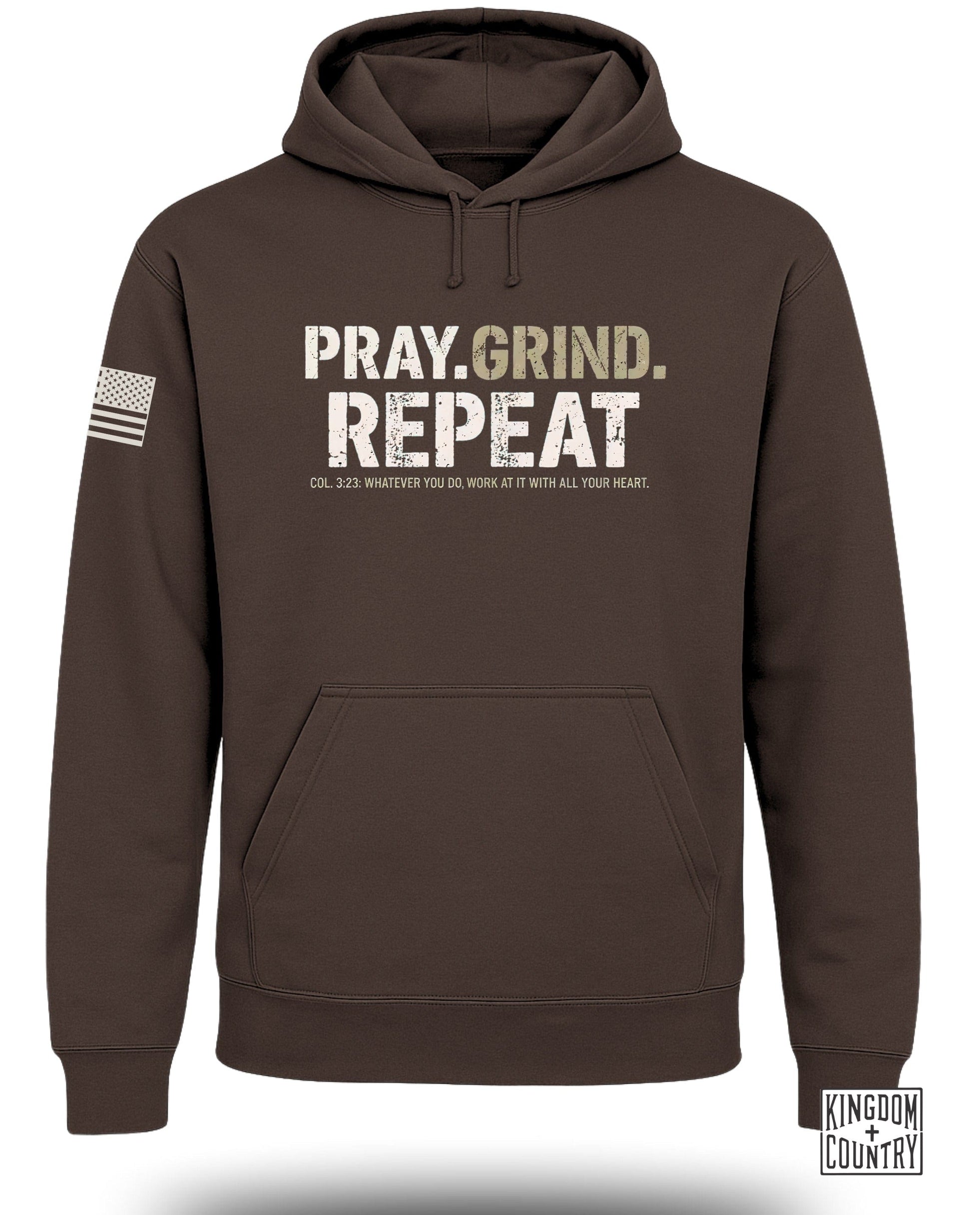 Pray Grind Repeat Slogan Hoodie Sweatshirt product type
