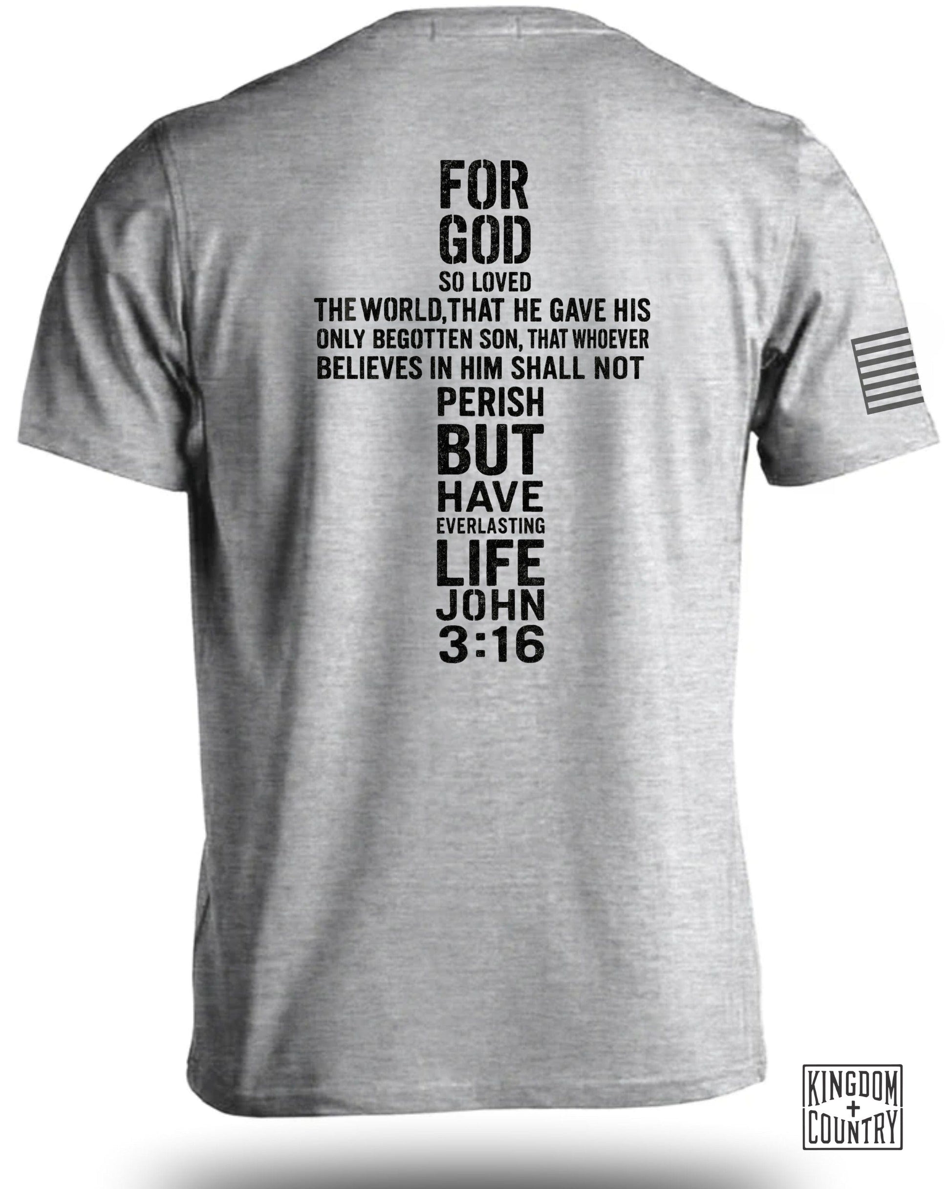 Inspirational John 3:16 Religious Quote T-shirt product type