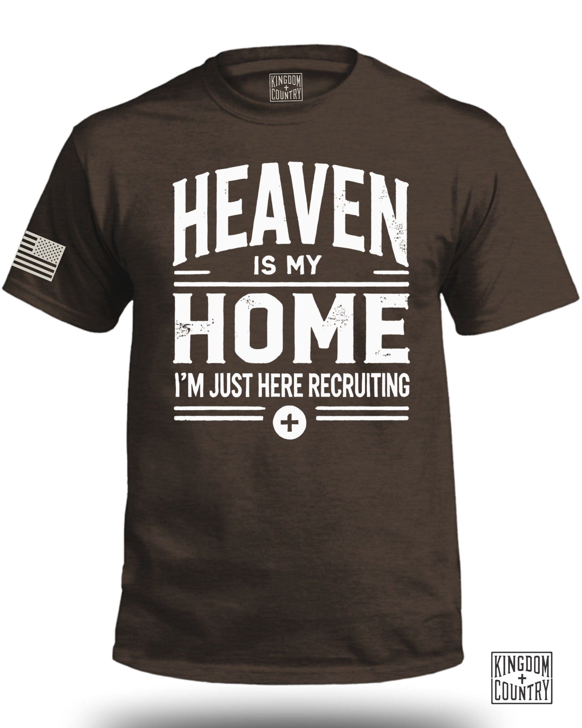 Heaven Is My Home Recruiting Message Graphic T-shirt Product