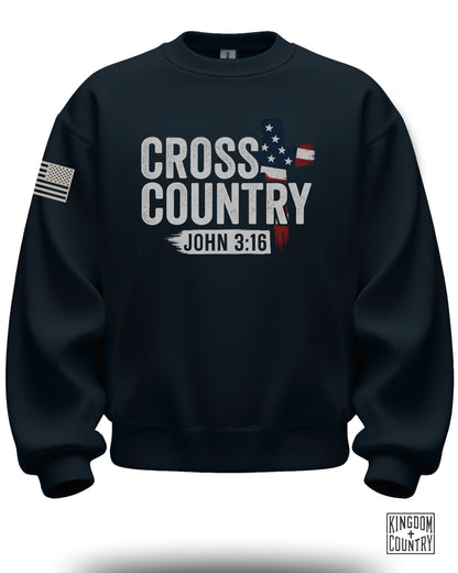 Cross Country John 3:16 Sweatshirt