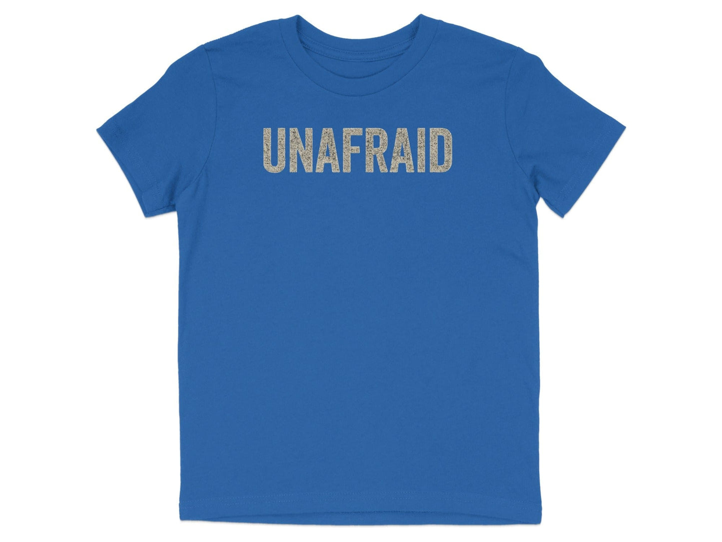 Unafraid Statement Graphic Blue T-Shirt
