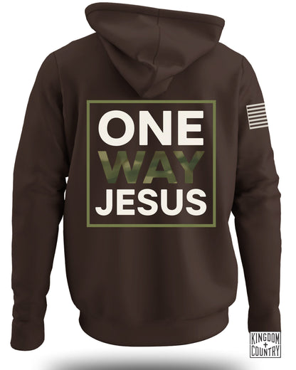 One Way Jesus Graphic Hooded Sweatshirt product