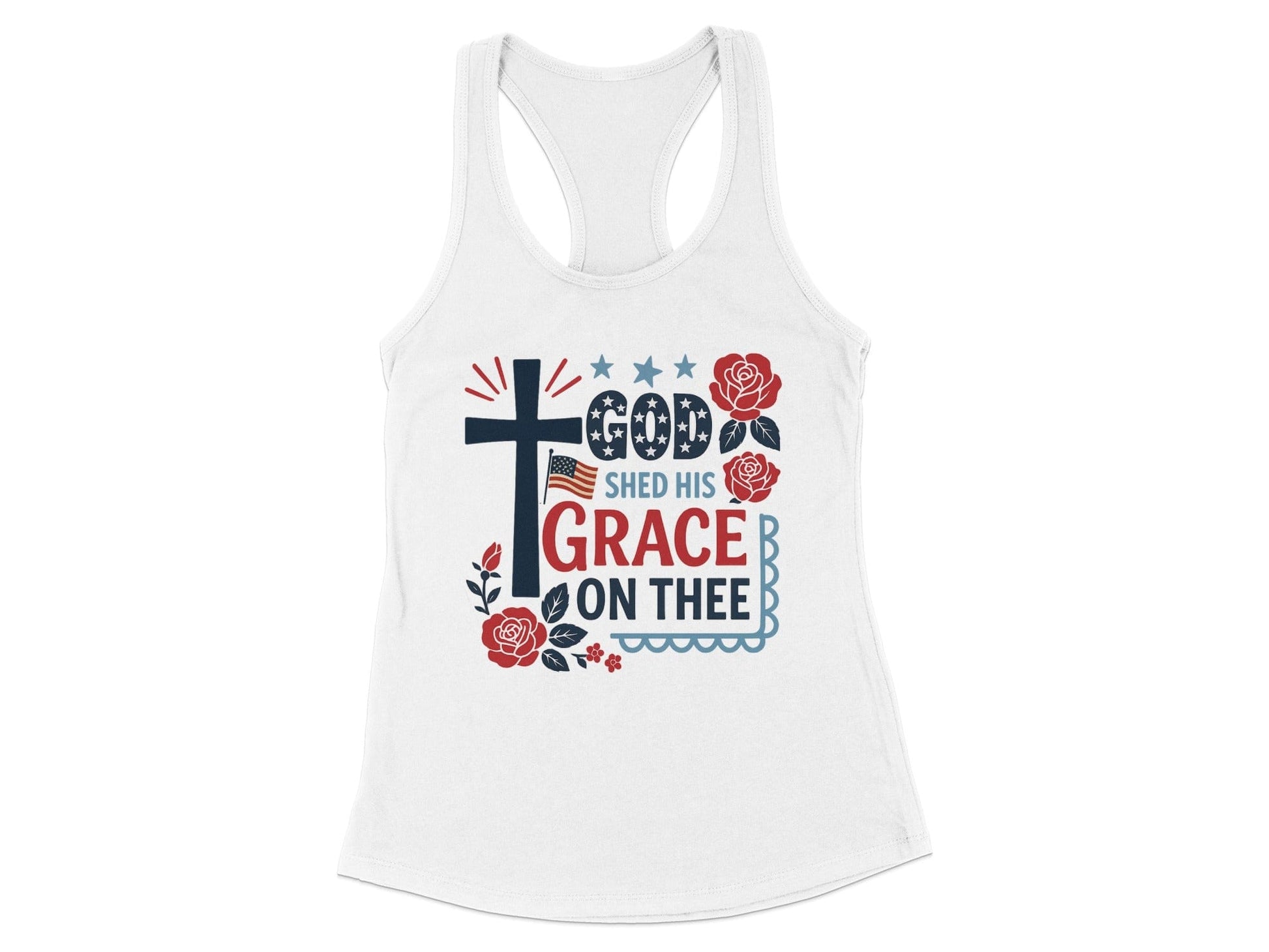 God Shed His Grace On Thee Cross Tank Top product type