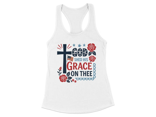 God Shed His Grace On Thee Cross Tank Top product type
