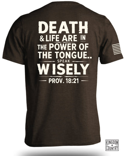 Death Life Power Speak Wisely Prov. 18:21 product type