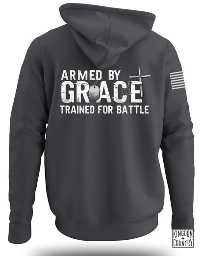 Armed by Grace Trained for Battle Hoodie product