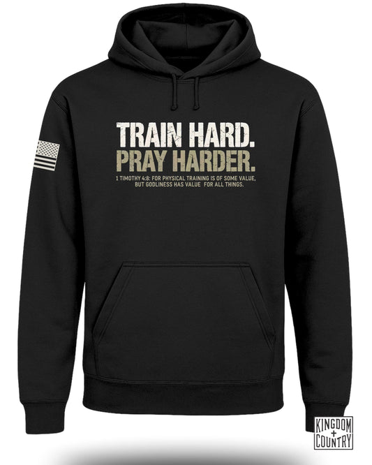 Train Hard Pray Harder Graphic Hoodie product