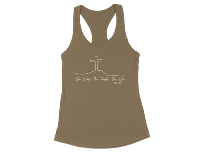 The Way The Truth The Life John 14:6 Racerback Tank product