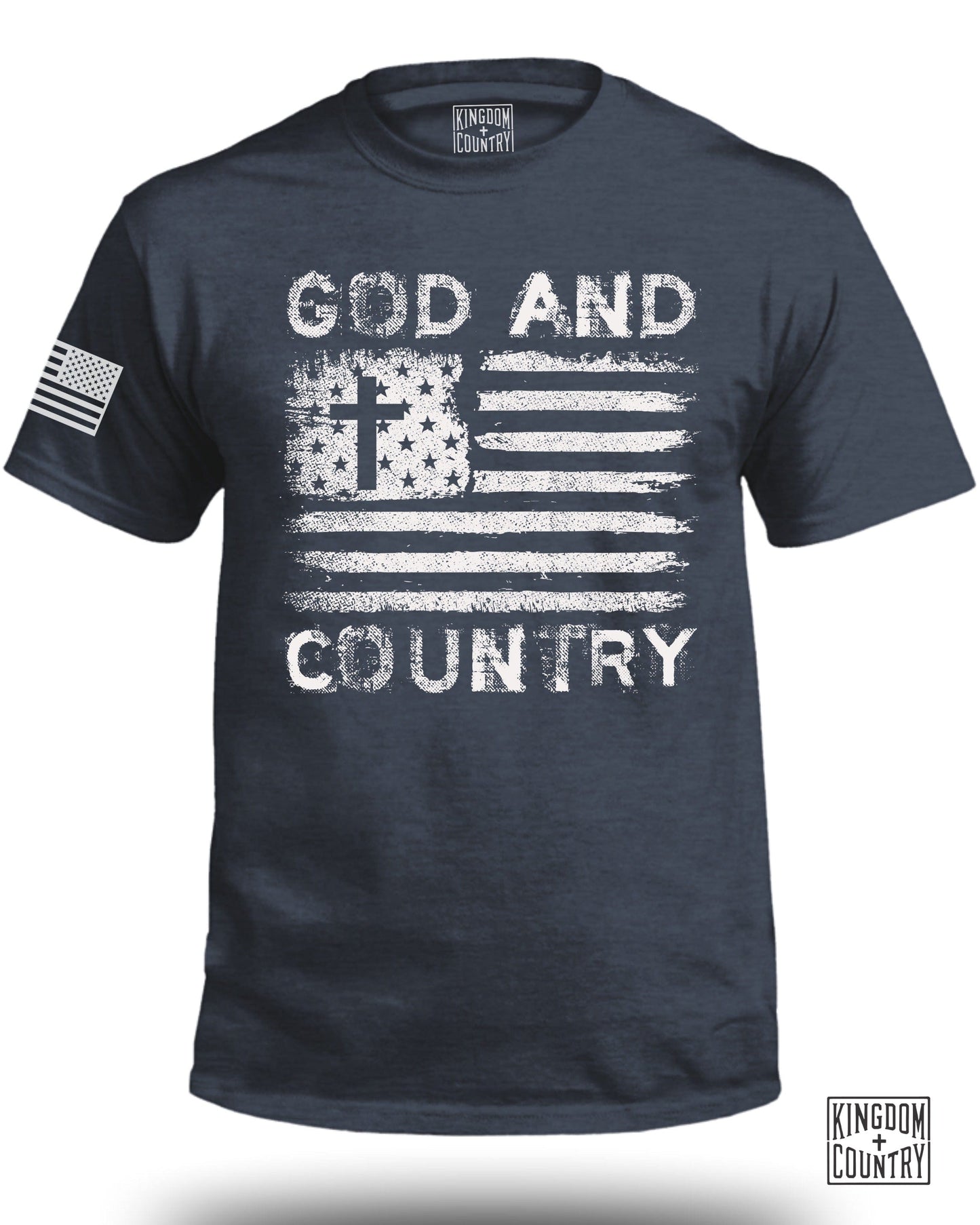 God and Country USA Flag Graphic T-shirt product type