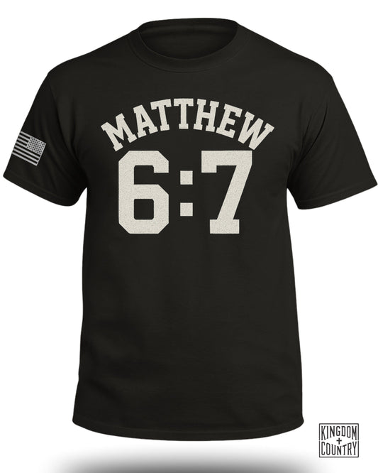 Matthew 6:7 Kingdom Country Flag T-shirt