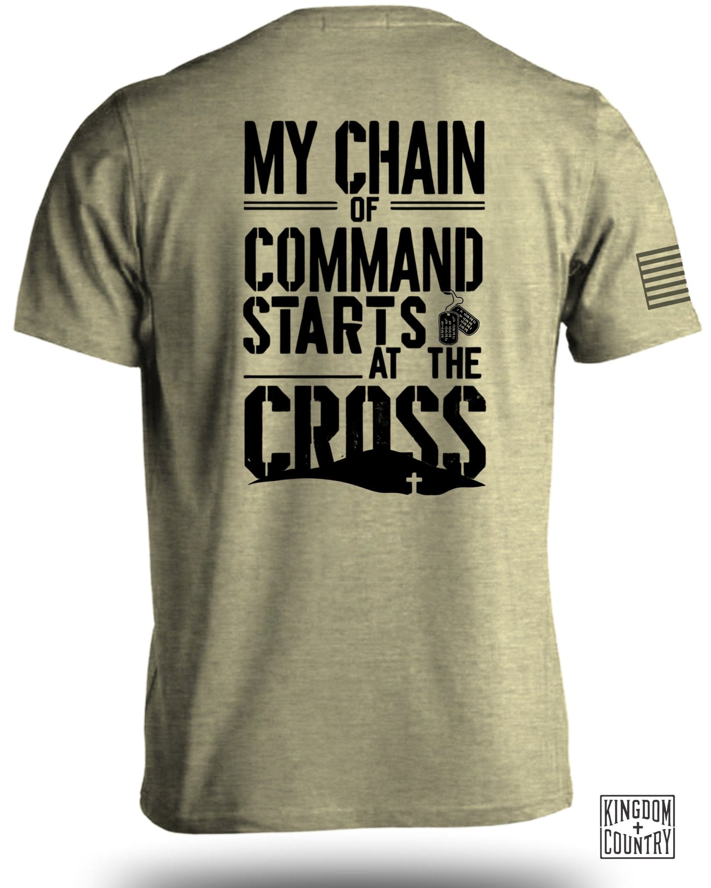 My Chain of Command Starts At the Cross T-shirt product