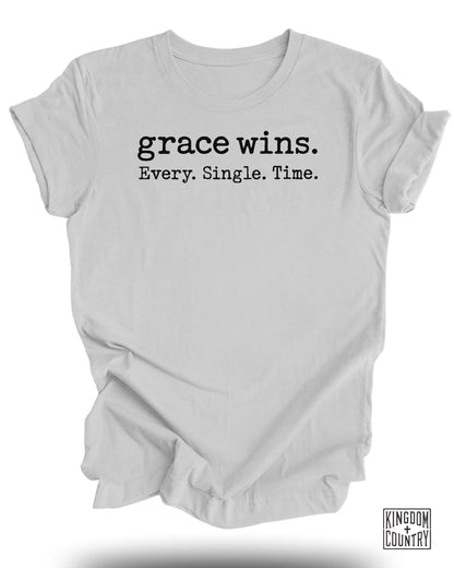 Grace Wins Every Single Time Graphic T-Shirt product type