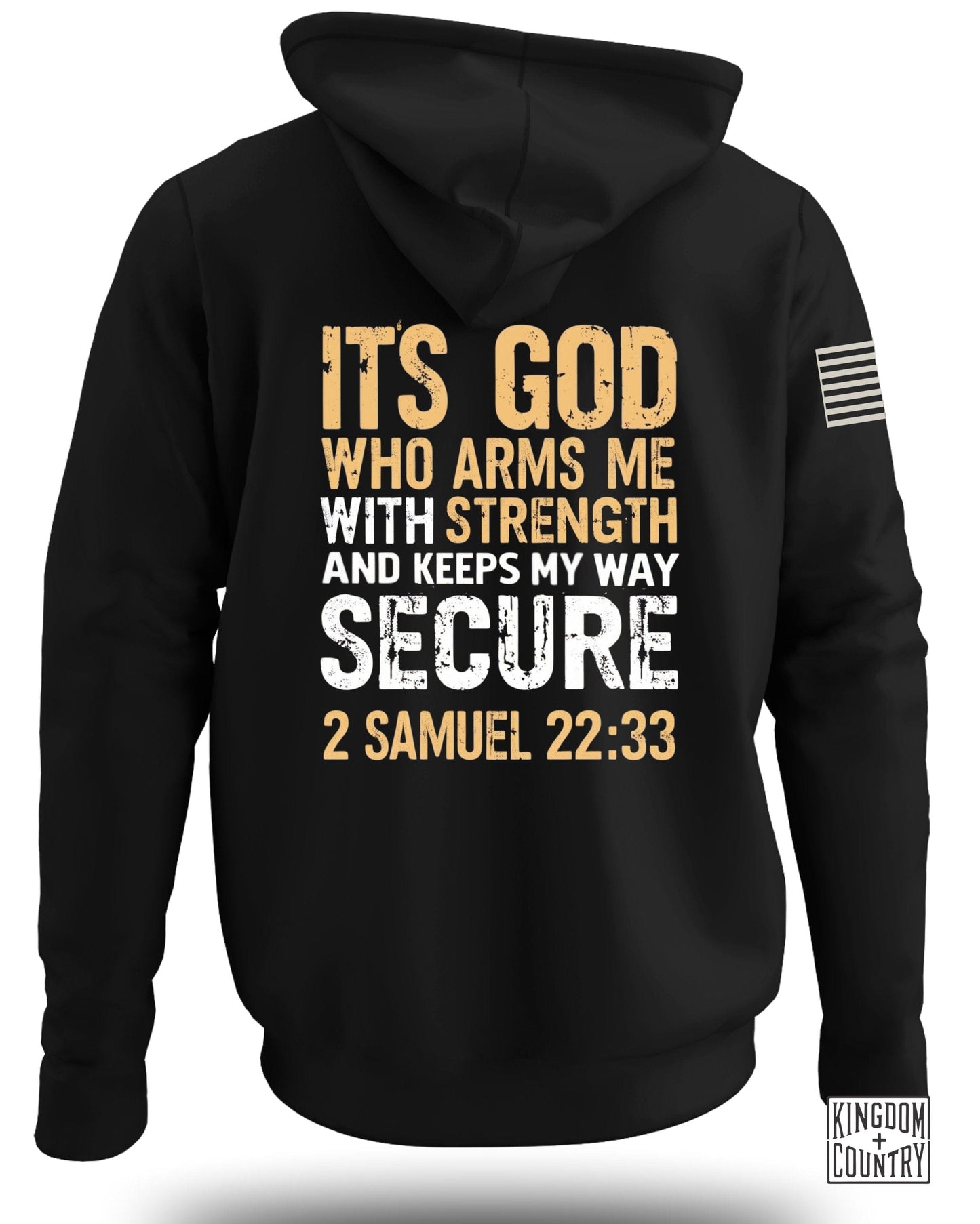 It's God Who Arms Me With Strength Secure Hoodie product