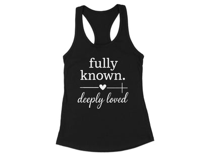 Fully Known Deeply Loved Black Tank Top Product