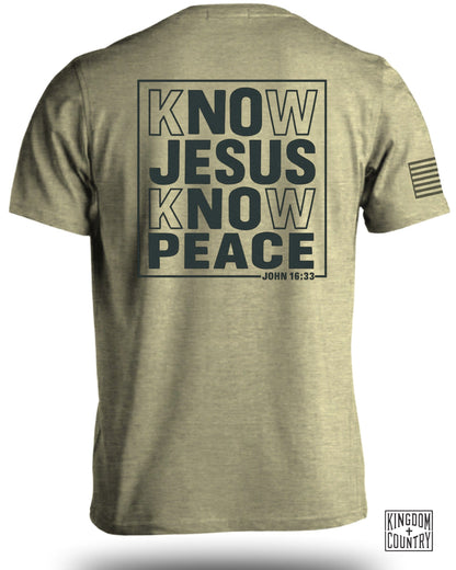Know Jesus Know Peace John 16 33 Verse T-Shirt product